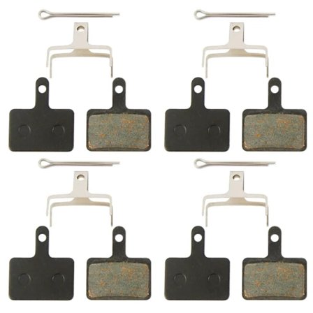 4 par skivebremseklodser til cykel / cykelbremseklodser sort