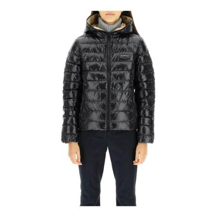 Duvetica, Trizia Hooded Down Jacket Zwart, Dames, Maat:S