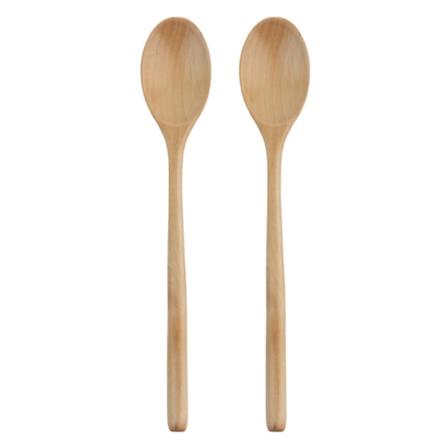 2 kappaletta, 23,5 cm, soikea puulusikka, käytetään ruoanlaittoon ja leivontaan, normaalin käytön ja tuhoutumattomuuden varmistamiseksi