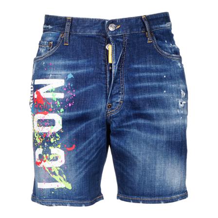 Dsquared2 Denim Korte Broek , Blauw , Heren , Maat: M