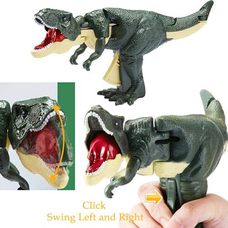 Children Decompression Dinosaur Toy Creative Hand-operated Telescopic Swing Toys
