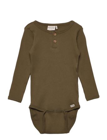 Body Ls Rib Khaki Minymo