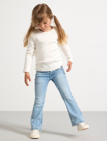 Lindex Trousers Denim Freja Y2K - Blue - 104