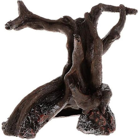 Dekorationer för akvarium, harts trädrot akvarium prydnad drivved fisk gömställe