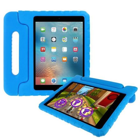 iPad 9.7 Cover - MEDDELE - Stødsikker Børn - Grebvenlig - Beskyttelse Bag og Side - Blå