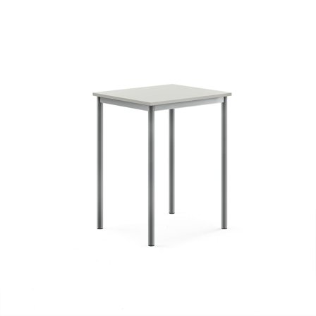 Tisch BORÅS, 700x600x900 mm, Laminat grau, alugrau