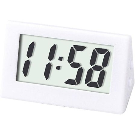 1PC Mini Liten Bil Skrivebord Digital Klokke Ur Gauge Mini Digital LCD Skjerm Reise Elektron