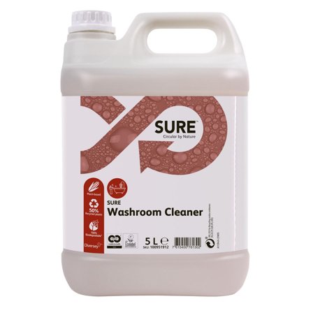 SURE Rengöringsmedel Washroom Cleaner 5L - Lyreco - Städ och hygien - Rengöringsmedel - Sanitetsrent