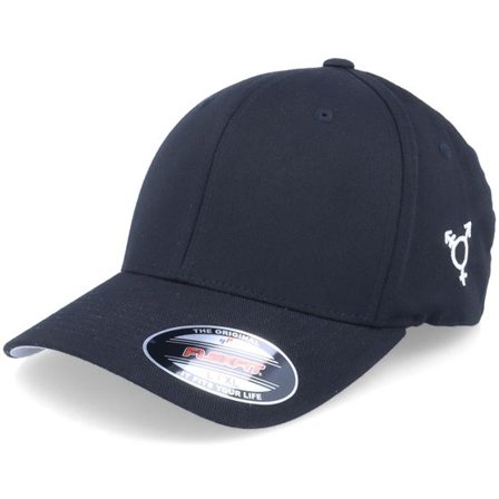 Iconic - Svart flexfit Keps - Transgender Symbol Side Black Flexfit @ Hatstore