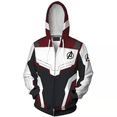 Avengers 4 Iron Man Tony Stark Cosplay Costume hettegenser for menn Frakk 1 L
