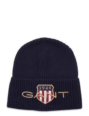 D1. Archive Shield Beanie Accessories Headwear Hats Beanies Blå GANT
