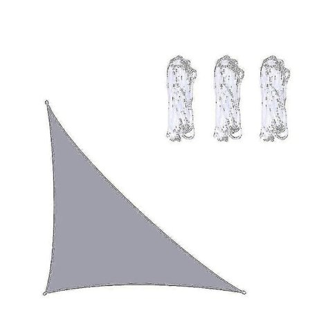 Vattentät Solsegel Triangel för Trädgård Patio Utomhus Markiser Tak Pool Markis Camping 3x3x4.3m/4x4x5.7m/5x5x7.1m