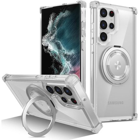 Stødsikkert Beskyttelsescover - Samsung S22 Ultra - 360° Rotation - Transparent