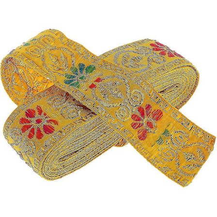 Jacquard Trim Flettet Brodert Bånd Håndverk Søm Retro Boho Etnisk Stoff Bånd Trim For Søm Håndverk Prosjekter 7m 6 Stiler Å Velge Mellom