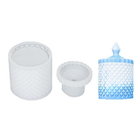 Box Resin Form Med Lock, 3d Stora Smycken H Behållare Form För Harts Betong Hantverk R