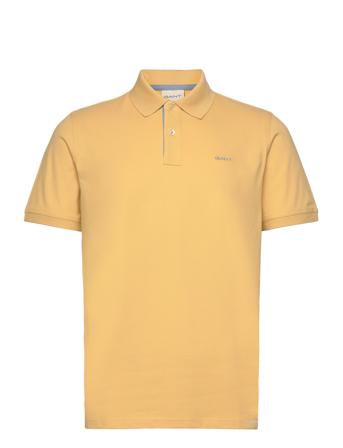 Reg Contrast Pique Ss Polo Yellow GANT