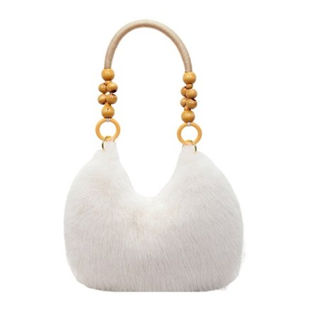 Plysjveske, søt, enkel, multifunksjonell, moteriktig, bærbar skulderveske