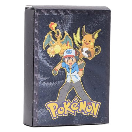 55 Glossy PVC Engelsk Tegneserie Spilkort Sort Diverse Spillekortsamling