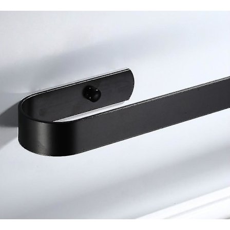 Håndkleholder Stang Håndklerack Håndkletørk Aluminium Svart Hvit Bad