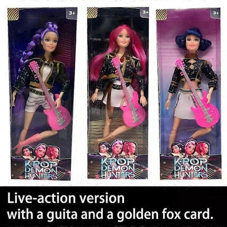 Kpop Demon Hunters Live-Action Figur Leksak Rumi Mira Zoey Temalåt Med Färgglada Ljus Födelsedagspresenter För Flickor Har musik_qcx