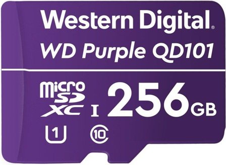 WD Purple SC QD101 WDD256G1P0C - flashminnekort - 256 GB - microSDXC UHS-I