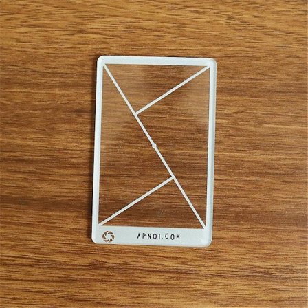 Golden Triangle Komposisjonsverktøy Søker/Visning Fotografering/Maleri/Tegning Kredittkortstørrelse Fi