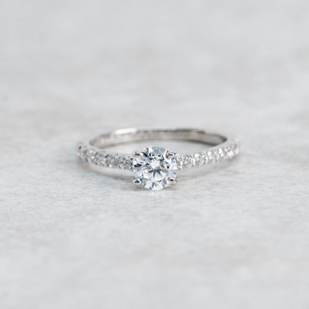 Dahlia, 18K Weißgold : Diamanten - Laborgezüchtet, Karat - 1.00 kt