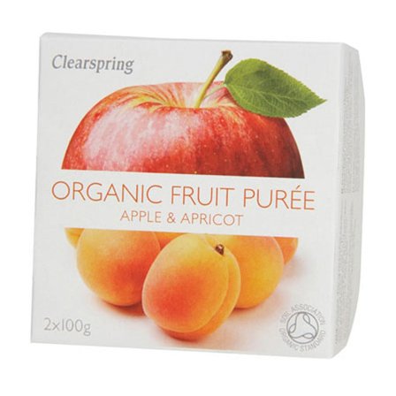 Clearspring Frugtpuré abrikos, æble Ø 200 g, Helse & Madvarer, Madvarer, Konserves