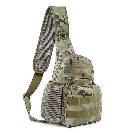 Militær Taktisk Skulderveske Menn Fottur Ryggsekk Nylon Utendørs Jakt Camping Fiske Molle Hær Trekking Bryst Sling Bag