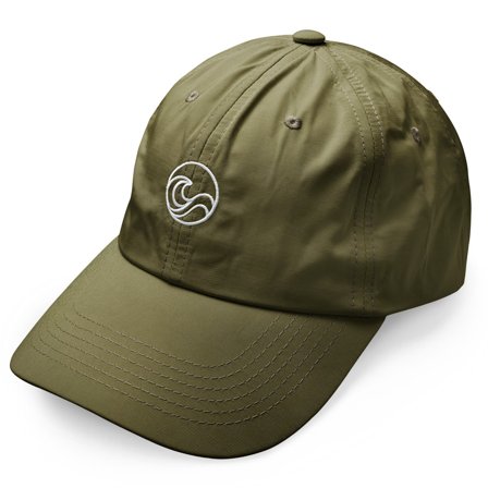 Waykins | Olivgrüne Cap mit Logo aus Nylon für Männer - Herren Caps