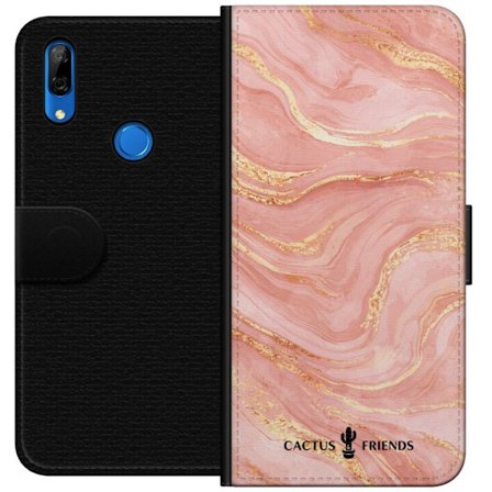 Kompatibel Tegnebogsetui til Huawei Huawei P Smart Z Cactus and Friends – RoseGoldFlow