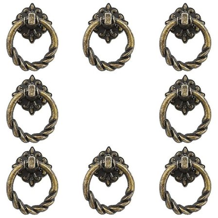 8 kappaletta laatikon vetimiä, laatikon ovenkahva kaappi, lipasto, ovi, (pronssi) 39*32mm