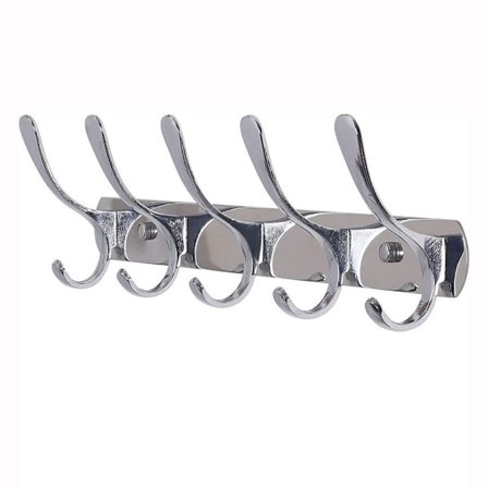 Vægmonterede knager badeværelse knagerække SØLV