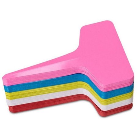 Växtmärke T-formad Vattentät Trädgårdsmärke Plast Växtmärke Grönsaksodling Trädgårdsmärke Frö Kruka Gräs Blomma Grönsak 6x