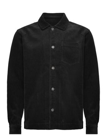 Layton Corduroy Overshirt Overshirts Svart Les Deux*Betinget Tilbud