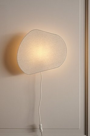 Jotex - ELVIE lampa ścienna Naturalna biel - Kup Kinkiety firmy Jotex