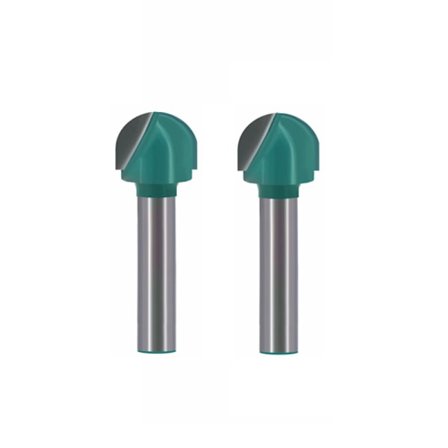 1/4" Shank Round Bottom Router Bit (2-pack) D