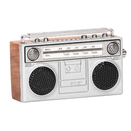 1:12 Skala Dukkehus Radio Barn Simulert Miniatyr Retro Radio Modell Leke Tilbehør Dekorasjon