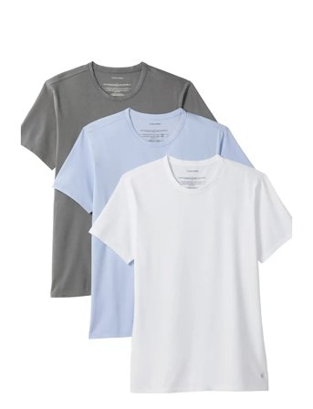 Calvin Klein S/S Crew Neck 3Pk - White - S