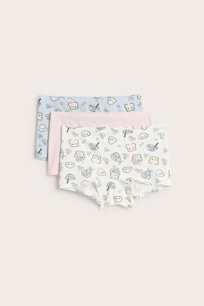 Kappahl | Bokserki 3-pak Offwhite 146/152 | Offwhite