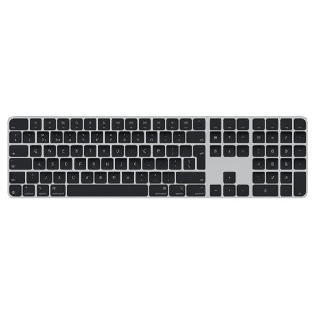 Apple MAGIC KBD TCH ID NUM KPAD MAC MD SILICON BRIT ENGL BLACK KEYS WRLS