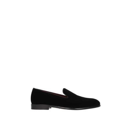 Dolce & Gabbana, Velvet slippers Czarny, Mężczyzna, Rozmiar: 41 EU