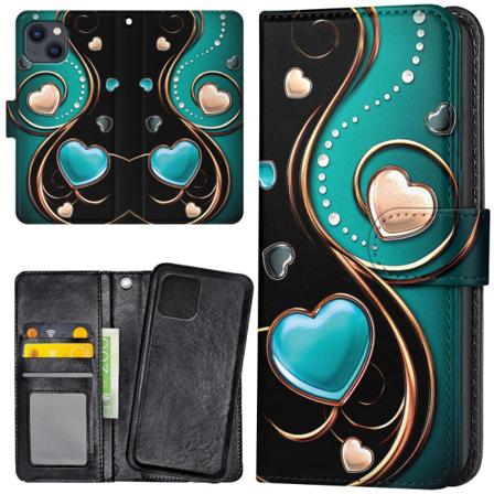 iPhone 15 Plus - Mobilcover/Etui Cover Hjerter