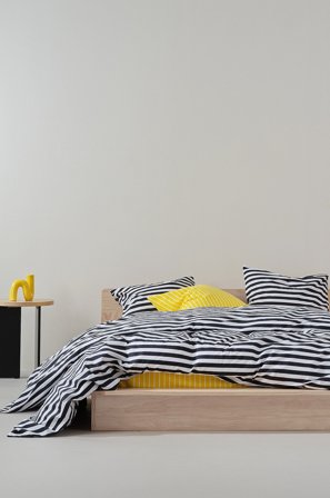 Jotex - Dynetrekksett Dobbeltseng Økologisk Svart/hvit - KAYO - Kjøp Dobbeltseng hos Jotex