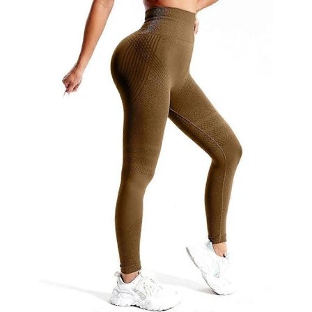 Cellulit 3D Leggings, Høy midje Butt Lifting Tummy Training Control, Anti Cellulit Leggings for Gymtrening Coffee-FA- Coffee S