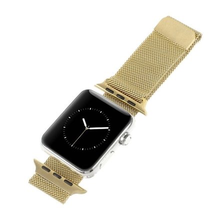 Apple Watch 42mm design ranneke - Sampanjan kulta