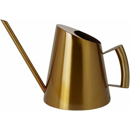 Ruostumattomasta teräksestä valmistettu kastelukannu pitkällä kapealla suuttimella, puutarhakasvien kukkatyökalu, ihanteellinen kotiin, puutarhaan, 