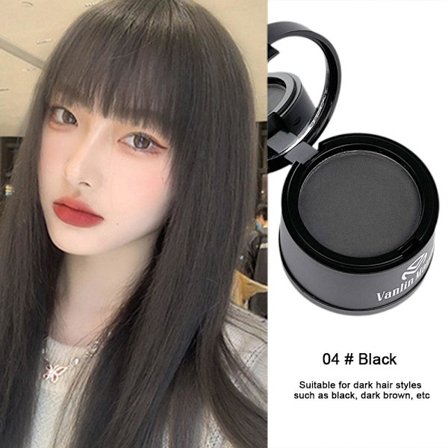 Vattentätt Hårfyllnadspuder Vattentät Concealer Hårfäste Panna Vitt Hår Skugga V4u3