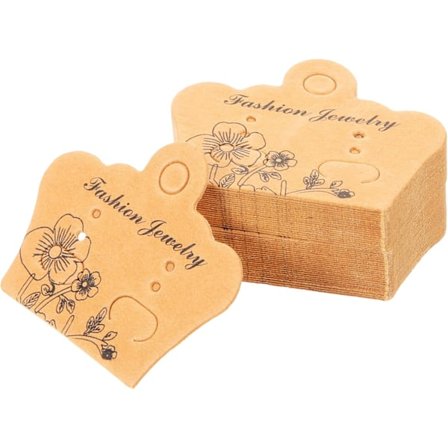 Øredobber Kort Display 100 stk. Øredobberholdere i papp for DIY Tilbehør Smykkeemballasje