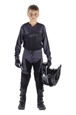 Crosskledingset Leatt 3.5 V26 Jeugd Stealth Zwart/Grijs S